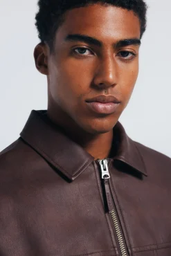 Springfield Casacos-Blusão efeito pele cru