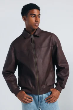 Springfield Casacos-Blusão efeito pele cru