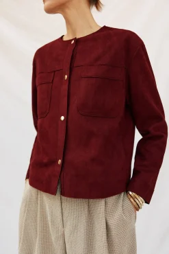 Cortefiel Sobretudos-Blusão efeito pele Granada