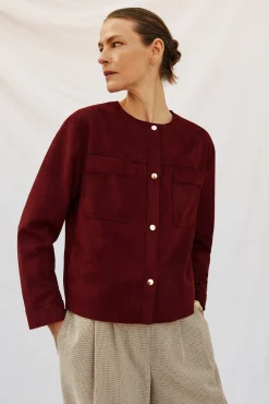 Cortefiel Sobretudos-Blusão efeito pele Granada