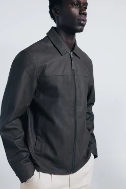 Springfield Casacos-Blusão efeito pele cru