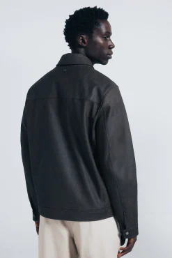 Springfield Casacos-Blusão efeito pele cru