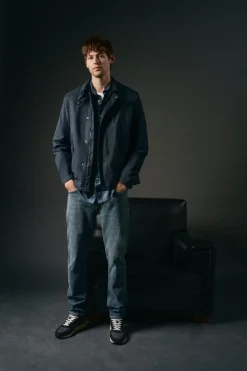 OOTO Casacos-Blusão estilo Heritage Azul