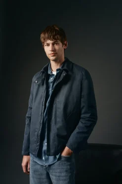 OOTO Casacos-Blusão estilo Heritage Azul