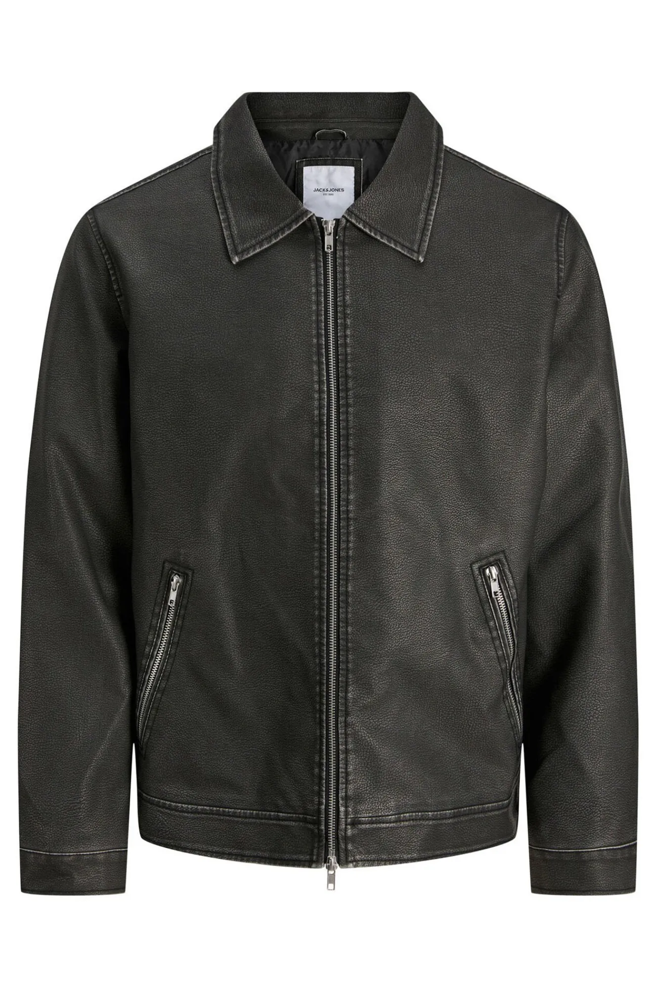 Jack & Jones Casacos-Blusão estilo motociclista preto