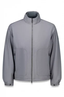 Pedro del Hierro Casacos|Sobretudos-Blusão forros desmontáveis Cizento