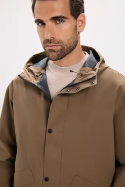 Jack & Jones Casacos-Blusão impermeável de corte regular Castanho