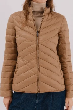 Cortefiel Sobretudos|Casacos-Blusão reversível de penas Tostado