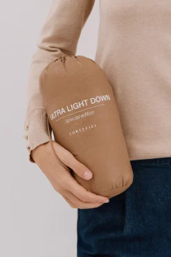 Cortefiel Sobretudos|Casacos-Blusão reversível de penas Tostado