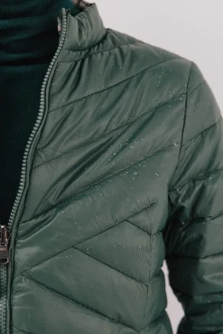 Cortefiel Sobretudos|Casacos-Blusão reversível de penas Verde