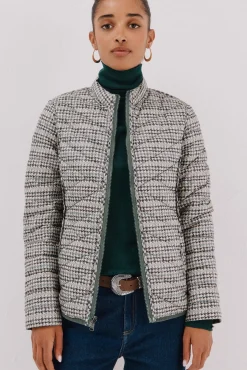 Cortefiel Sobretudos|Casacos-Blusão reversível de penas Verde