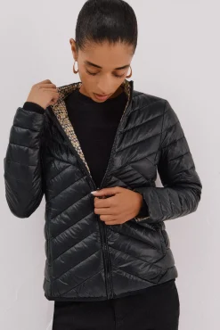 Cortefiel Sobretudos|Casacos-Blusão reversível de penas Preto