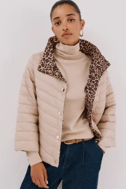 Cortefiel Sobretudos|Casacos-Blusão reversível thermolite® Ecru