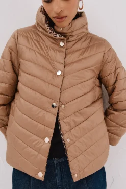 Cortefiel Casacos|Sobretudos-Blusão reversível thermolite® Tostado