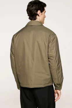 Selected Casacos-Blusão técnica repelente à água Verde