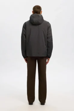 Selected Casacos-Blusão técnica resistente à água Cinzento