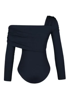 Trendyol Camisolas-Body de malha justa preto