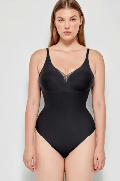 Gisela Roupa Interior-Body efeito invisível sem aro preto