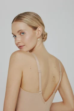 Ivette Bridal Roupa Interior-Body panty especiais tamanhos grandes camel