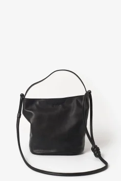 Zubi Malas-Bolsa bucket M de pele Preto