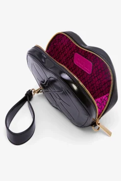 Cuplé Malas-Bolsa clutch com logo Preto