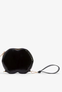 Cuplé Malas-Bolsa clutch com logo Preto