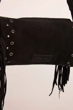 Slowlove Malas-Bolsa de barril com franjas Preto