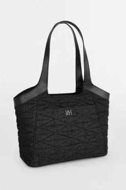 Pedro del Hierro Malas-Bolsa de compras acolchoada Cizento