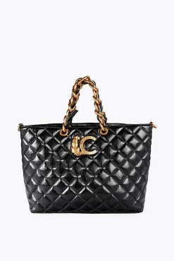 Lola Casademunt Malas-Bolsa de compras acolchoada Preto