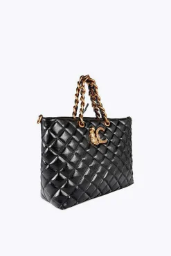 Lola Casademunt Malas-Bolsa de compras acolchoada Preto