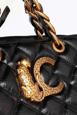 Lola Casademunt Malas-Bolsa de compras acolchoada Preto