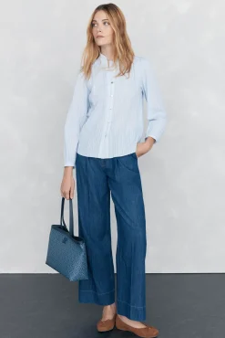 Pedro del Hierro Malas-Bolsa de compras com monograma Azul