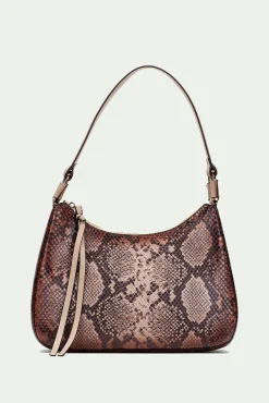 Hispanitas Malas-Bolsa hobo com estampado de jibóia Tostado