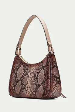 Hispanitas Malas-Bolsa hobo com estampado de jibóia Tostado