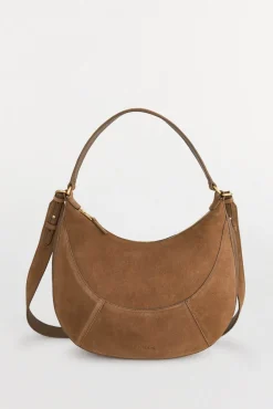 Pedro del Hierro Malas-Bolsa hobo de pele com alça dupla Marrom