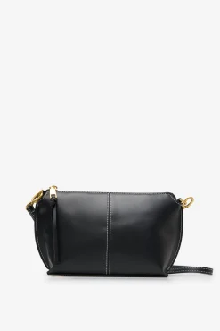 Cortefiel Malas-Bolsa tiracolo básica com costura Preto