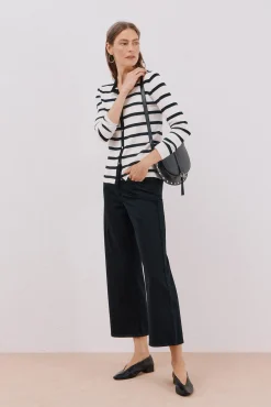 Cortefiel Malas-Bolsa transversal com lapela e alças Preto