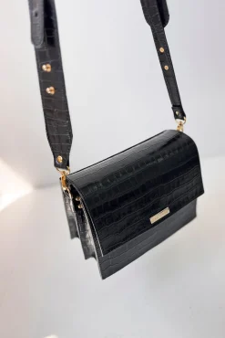 The Code Malas-Bolsa transversal preta Valentina Coco Preto