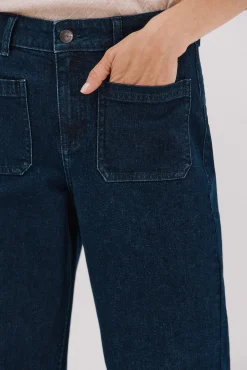 Cortefiel Jeans|Calças-bolsos de calças marinhas Azul