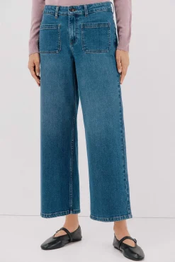 Cortefiel Jeans|Calças-bolsos de calças marinhas Azul