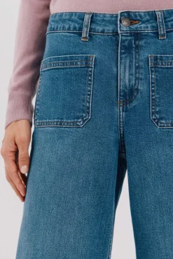 Cortefiel Jeans|Calças-bolsos de calças marinhas Azul