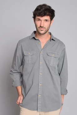 Cloking Camisas-Bolsos de camisa Cinzento