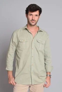 Cloking Camisas-Bolsos de camisa Verde