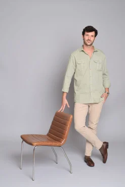Cloking Camisas-Bolsos de camisa Verde
