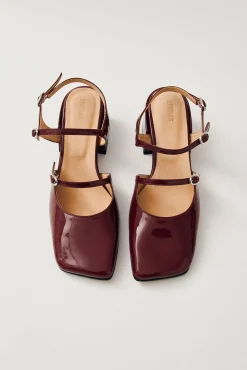 Alohas Saltos|Calçado De Couro-Bombas de pele Withnee Granada