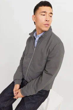 Jack & Jones Casacos-Bomber de corte regular cinzento