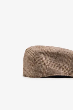 Cortefiel Gorrás-Boné clássico de tecido Castanho