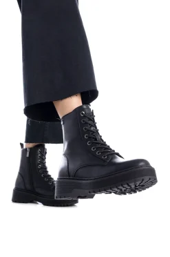XTI Botas|Botins-Bota de amarrar preto