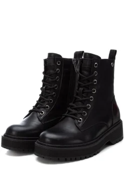 XTI Botas|Botins-Bota de amarrar preto
