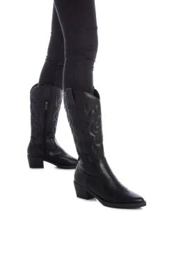 XTI Botas|Botas Cowboy-Bota de cowboy bordado Preto